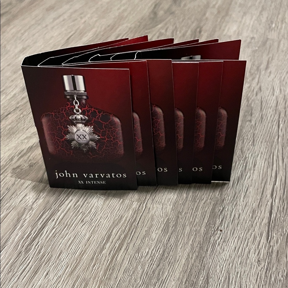 John Varvatos XX Intense ‎ Bundle of 6 NEW Carded Vial Samples 1.8 ml each